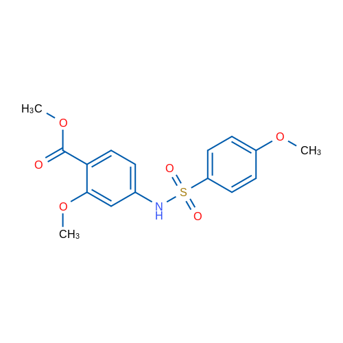 Methyl 2-methoxy-4-(4-methoxybenzenesulfonamido)benzoate 1g