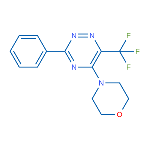 5-(Morpholin-4-yl)-3-phenyl-6-(trifluoromethyl)-1,2,4-triazine 1g
