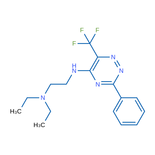 N-[2-(Diethylamino)ethyl]-3-phenyl-6-(trifluoromethyl)-1,2,4-triazin-5-amine 1g
