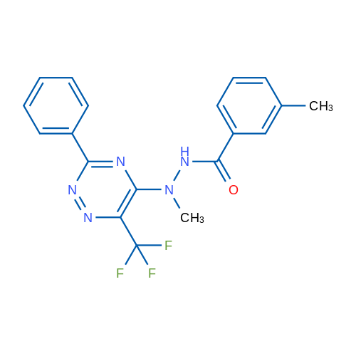 N',3-Dimethyl-N'-[3-phenyl-6-(trifluoromethyl)-1,2,4-triazin-5-yl]benzohydrazide 1g