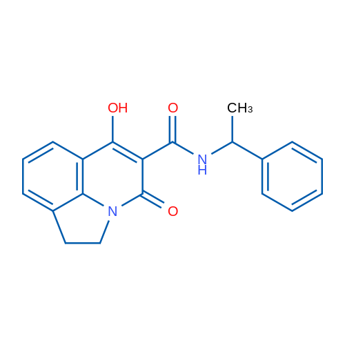 9-Hydroxy-11-oxo-N-(1-phenylethyl)-1-azatricyclo[6.3.1.0^{4,12}]dodeca-4,6,8(12),9-tetraene-10-carboxamide 1g
