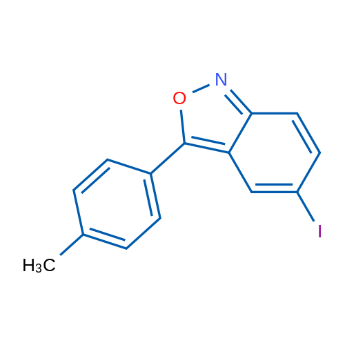 5-Iodo-3-(p-tolyl)benzo[c]isoxazole 1g
