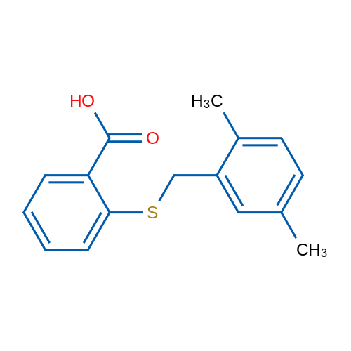 2-{[(2,5-dimethylphenyl)methyl]sulfanyl}benzoic acid 5g