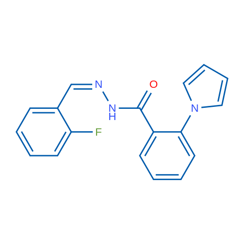 N'-[(1Z)-(2-Fluorophenyl)methylidene]-2-(1H-pyrrol-1-yl)benzohydrazide 1g
