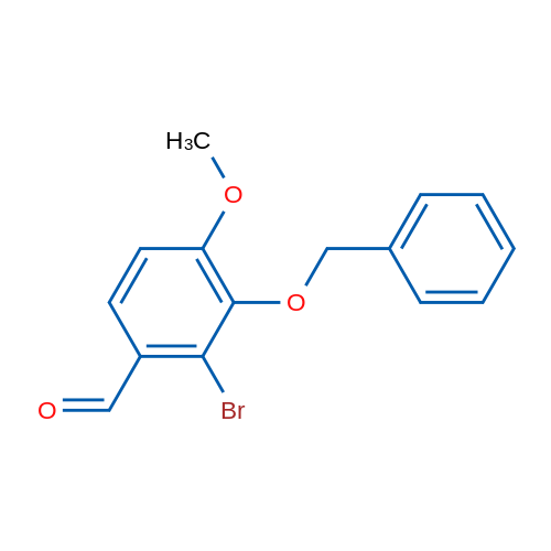 3-(Benzyloxy)-2-bromo-4-methoxybenzaldehyde 250mg