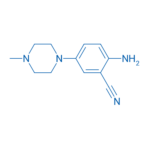 2-Amino-5-(4-methylpiperazin-1-yl)benzonitrile 250mg