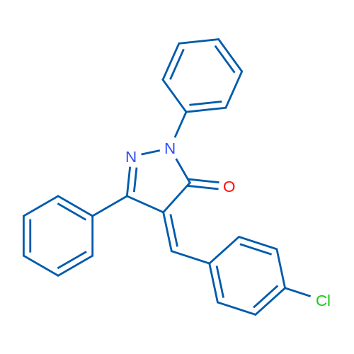 (4Z)-4-[(4-Chlorophenyl)methylidene]-1,3-diphenyl-4,5-dihydro-1H-pyrazol-5-one 1g