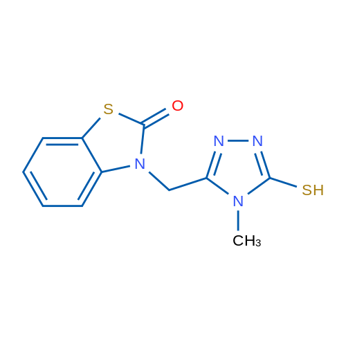 3-[(5-Mercapto-4-methyl-4H-1,2,4-triazol-3-yl)methyl]-1,3-benzothiazol-2(3H)-one 5g