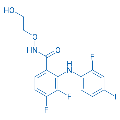 3,4-Difluoro-2-((2-fluoro-4-iodophenyl)amino)-N-(2-hydroxyethoxy)benzamide 1g
