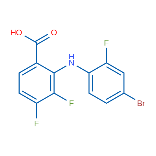 2-((4-Bromo-2-fluorophenyl)amino)-3,4-difluorobenzoic acid 1g