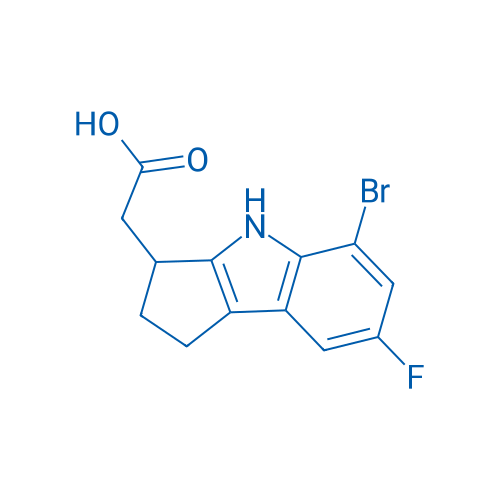 2-(5-Bromo-7-fluoro-1,2,3,4-tetrahydrocyclopenta[b]indol-3-yl)acetic acid 250mg