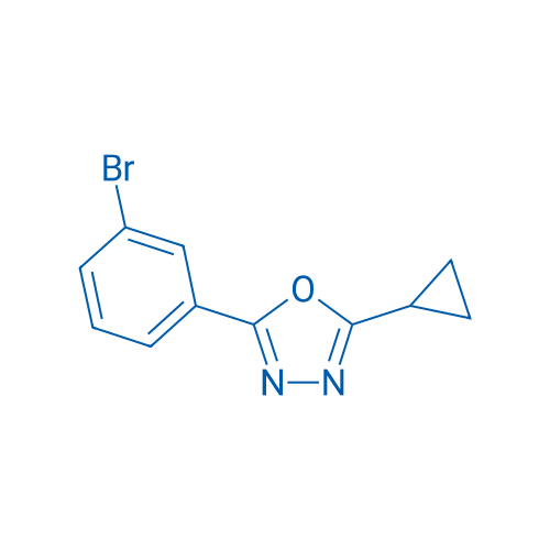 2-(3-Bromophenyl)-5-cyclopropyl-1,3,4-oxadiazole 1g