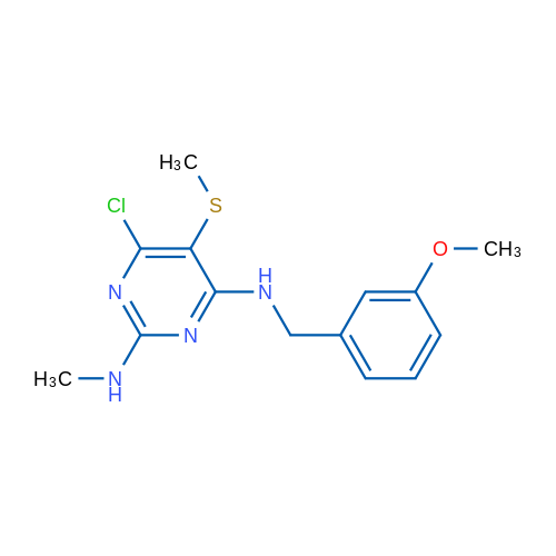 6-Chloro-N4-[(3-methoxyphenyl)methyl]-N2-methyl-5-(methylsulfanyl)pyrimidine-2,4-diamine 1g