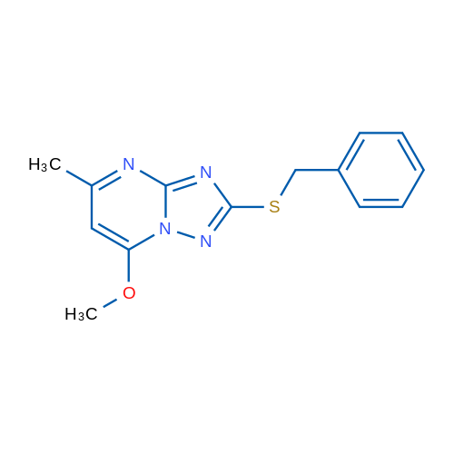 2-(Benzylsulfanyl)-7-methoxy-5-methyl-[1,2,4]triazolo[1,5-a]pyrimidine 100mg