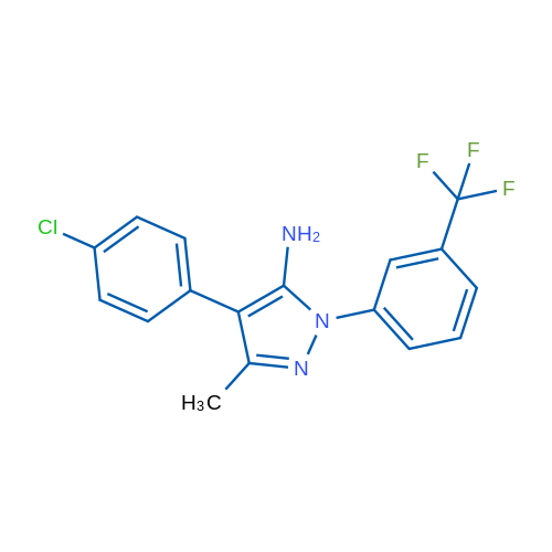 4-(4-Chlorophenyl)-3-methyl-1-[3-(trifluoromethyl)phenyl]-1H-pyrazol-5-amine 1g