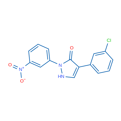 4-(3-Chlorophenyl)-2-(3-nitrophenyl)-2,3-dihydro-1H-pyrazol-3-one 1g