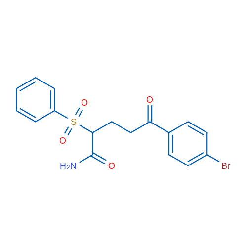 2-(Benzenesulfonyl)-5-(4-bromophenyl)-5-oxopentanamide 1g