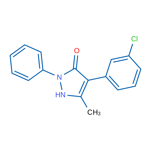 4-(3-Chlorophenyl)-5-methyl-2-phenyl-2,3-dihydro-1H-pyrazol-3-one 1g