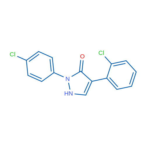 4-(2-Chlorophenyl)-2-(4-chlorophenyl)-2,3-dihydro-1H-pyrazol-3-one 1g