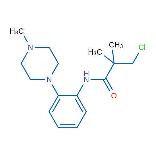 3-Chloro-2,2-dimethyl-N-[2-(4-methylpiperazin-1-yl)phenyl]propanamide 1g