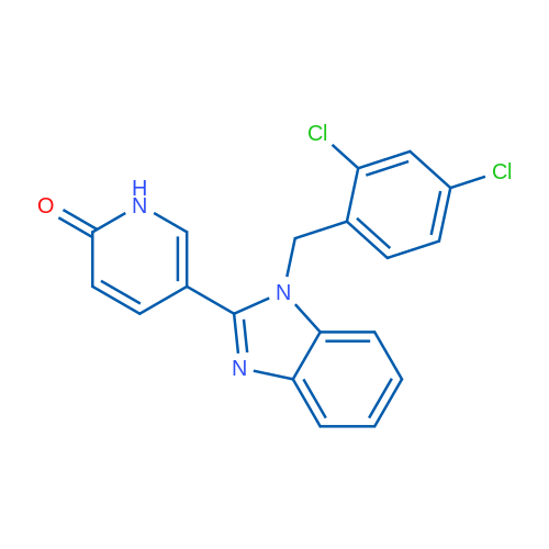5-{1-[(2,4-dichlorophenyl)methyl]-1H-1,3-benzodiazol-2-yl}-1,2-dihydropyridin-2-one 1g