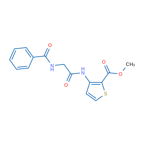 Methyl 3-[2-(phenylformamido)acetamido]thiophene-2-carboxylate 1g