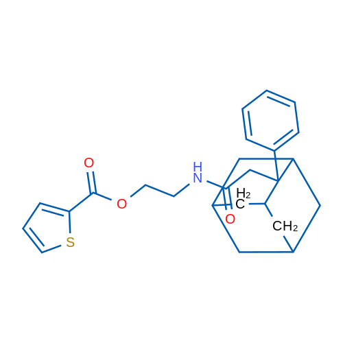 2-[2-(2-Phenyladamantan-2-yl)acetamido]ethyl thiophene-2-carboxylate 1g