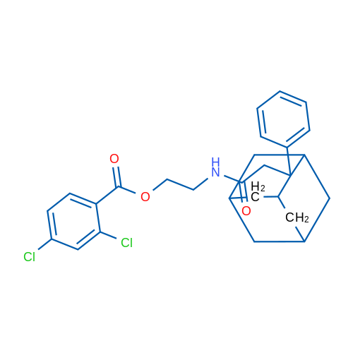 2-[2-(2-Phenyladamantan-2-yl)acetamido]ethyl 2,4-dichlorobenzoate 1g