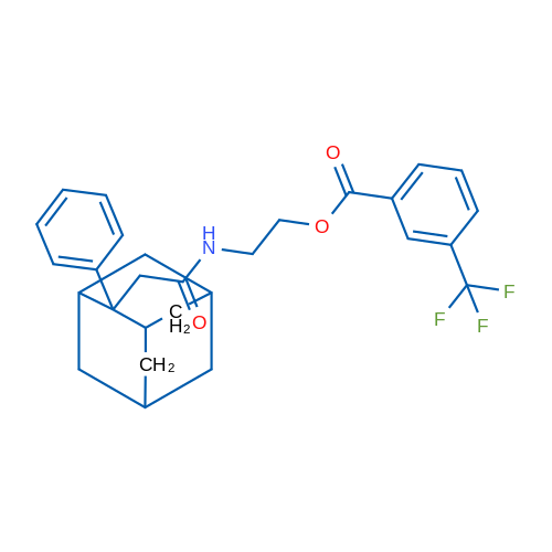 2-[2-(2-Phenyladamantan-2-yl)acetamido]ethyl 3-(trifluoromethyl)benzoate 1g