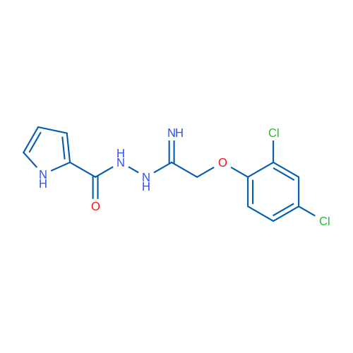 N'-[2-(2,4-Dichlorophenoxy)ethanimidoyl]-1H-pyrrole-2-carbohydrazide 1g