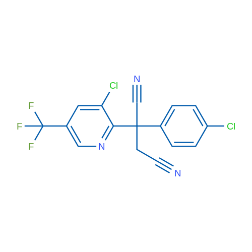 2-[3-Chloro-5-(trifluoromethyl)pyridin-2-yl]-2-(4-chlorophenyl)butanedinitrile 1g