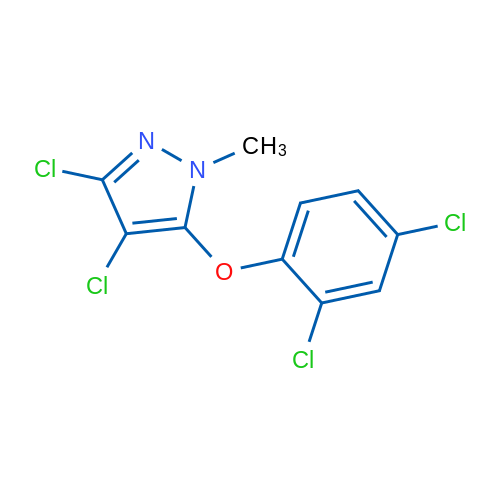 3,4-Dichloro-5-(2,4-dichlorophenoxy)-1-methyl-1H-pyrazole 1g