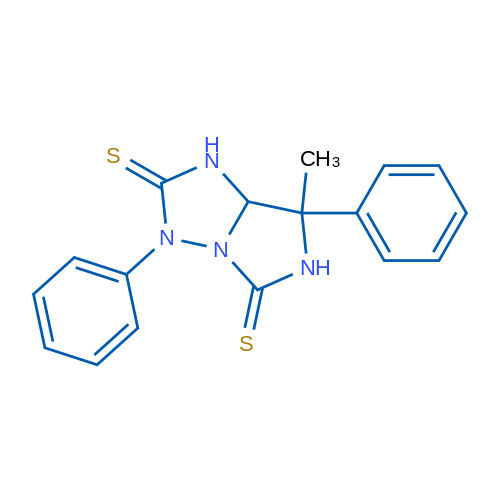 7-Methyl-3,7-diphenyl-hexahydro-1H-imidazo[1,5-b][1,2,4]triazole-2,5-dithione 1g