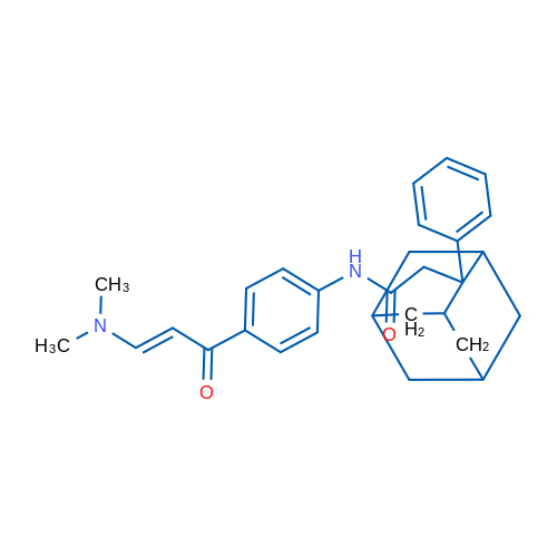 N-{4-[(2E)-3-(dimethylamino)prop-2-enoyl]phenyl}-2-(2-phenyladamantan-2-yl)acetamide 1g