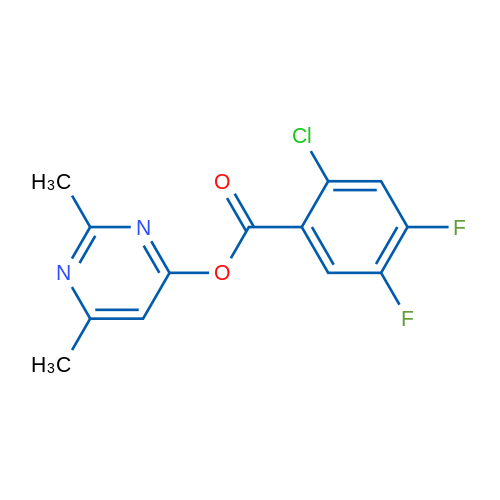 2,6-Dimethylpyrimidin-4-yl 2-chloro-4,5-difluorobenzoate 1g