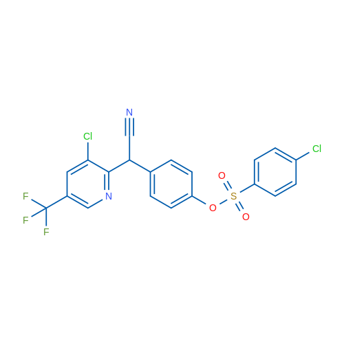 4-{[3-chloro-5-(trifluoromethyl)pyridin-2-yl](cyano)methyl}phenyl 4-chlorobenzene-1-sulfonate 1g