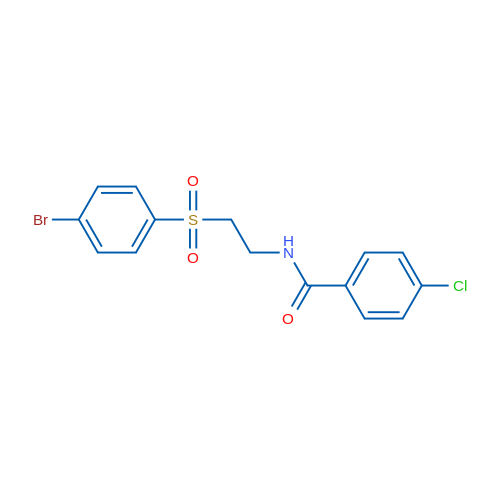 N-[2-(4-Bromobenzenesulfonyl)ethyl]-4-chlorobenzamide 1g