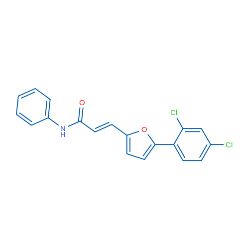 (2E)-3-[5-(2,4-Dichlorophenyl)furan-2-yl]-N-phenylprop-2-enamide 1g