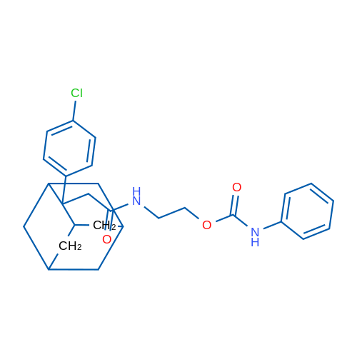 2-{2-[2-(4-chlorophenyl)adamantan-2-yl]acetamido}ethyl N-phenylcarbamate 1g