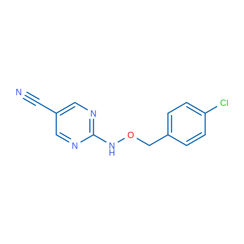 2-{[(4-chlorophenyl)methoxy]amino}pyrimidine-5-carbonitrile 1g