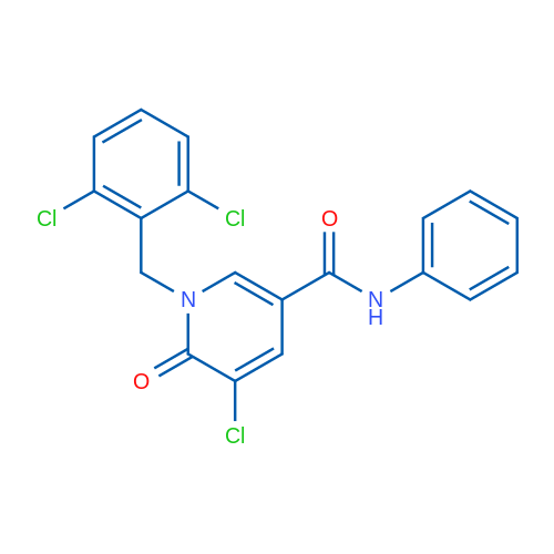 5-Chloro-1-[(2,6-dichlorophenyl)methyl]-6-oxo-N-phenyl-1,6-dihydropyridine-3-carboxamide 1g