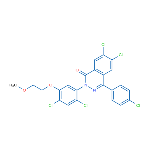 6,7-Dichloro-4-(4-chlorophenyl)-2-[2,4-dichloro-5-(2-methoxyethoxy)phenyl]-1,2-dihydrophthalazin-1-one 1g