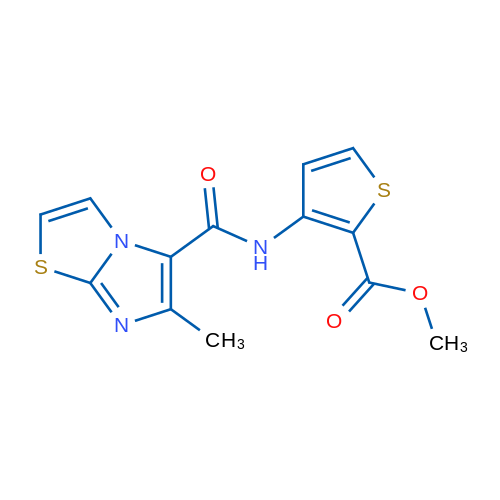 Methyl 3-{6-methylimidazo[2,1-b][1,3]thiazole-5-amido}thiophene-2-carboxylate 1g