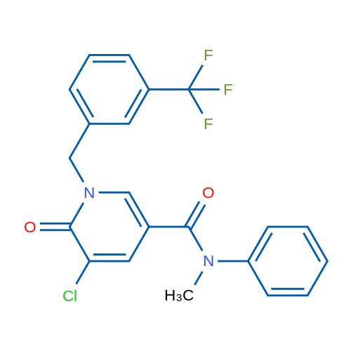 5-Chloro-N-methyl-6-oxo-N-phenyl-1-{[3-(trifluoromethyl)phenyl]methyl}-1,6-dihydropyridine-3-carboxamide 1g