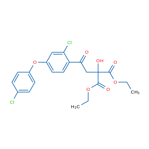 1,3-Diethyl 2-{2-[2-chloro-4-(4-chlorophenoxy)phenyl]-2-oxoethyl}-2-hydroxypropanedioate 1g