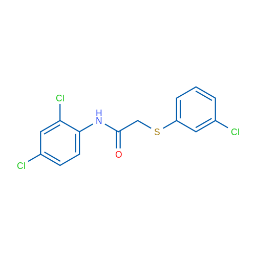 2-[(3-Chlorophenyl)sulfanyl]-N-(2,4-dichlorophenyl)acetamide 1g