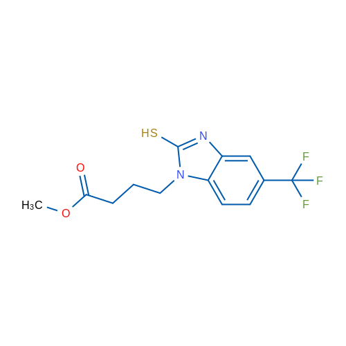 Methyl 4-[2-sulfanyl-5-(trifluoromethyl)-1H-1,3-benzodiazol-1-yl]butanoate 1g