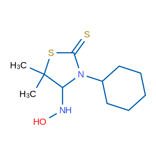 3-Cyclohexyl-4-(hydroxyamino)-5,5-dimethylthiazolidine-2-thione 5g