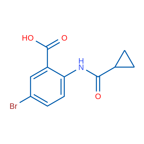 5-Bromo-2-[(cyclopropylcarbonyl)amino]benzoic Acid 250mg