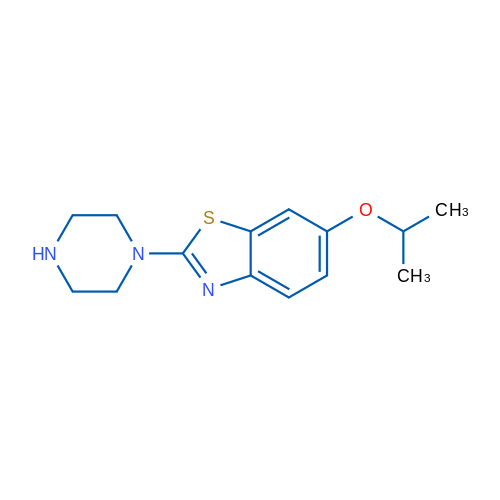6-Isopropoxy-2-(piperazin-1-yl)benzo[d]thiazole 1g